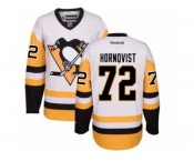 Women's Reebok Pittsburgh Penguins #72 Patric Hornqvist Premier White Away NHL Jersey