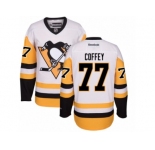 Women's Reebok Pittsburgh Penguins #77 Paul Coffey Premier White Away NHL Jersey