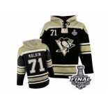 Men's Old Time Hockey Pittsburgh Penguins #71 Evgeni Malkin Authentic Black Sawyer Hoode