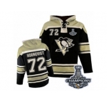 Men's Old Time Hockey Pittsburgh Penguins #72 Patric Hornqvist Premier Black Sawyer Hooded Sweatshirt 2017 Stanley Cup Champions