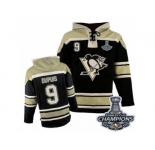 Men's Old Time Hockey Pittsburgh Penguins #9 Pascal Dupuis Premier Black Sawyer Hooded Sweatshirt 2017 Stanley Cup