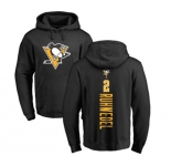 NHL Adidas Pittsburgh Penguins #2 Chad Ruhwedel Black Backer Pullover Hoodie