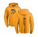 NHL Adidas Pittsburgh Penguins #38 Derek Grant Gold One Color Backer Pullover Hoodie