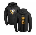 NHL Adidas Pittsburgh Penguins #68 Jaromir Jagr Black Backer Pullover Hoodie