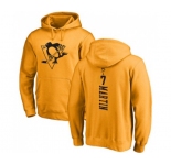 NHL Adidas Pittsburgh Penguins #7 Paul Martin Gold One Color Backer Pullover Hoodie