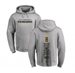 NHL Adidas Pittsburgh Penguins #8 Brian Dumoulin Ash Backer Pullover Hoodie