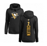 NHL Women Adidas Pittsburgh Penguins #7 Matt Cullen Black Backer Pullover Hoodie