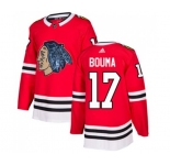 Adidas Chicago Blackhawks #17 Lance Bouma Authentic Red Fashion Gold NHL Jersey