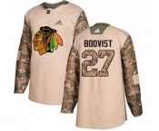 Adidas Chicago Blackhawks #27 Adam Boqvist Authentic Camo Veterans Day Practice NHL Jersey