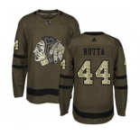 Adidas Chicago Blackhawks #44 Jan Rutta Authentic Green Salute to Service NHL Jersey