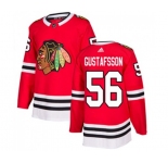 Adidas Chicago Blackhawks #56 Erik Gustafsson Premier Red Home NHL Jersey
