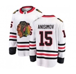 Chicago Blackhawks #15 Artem Anisimov Fanatics Branded White Away Breakaway NHL Jersey