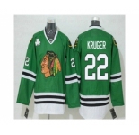 Chicago Blackhawks #22 Marcus Kruger Green Reebok NHL Authentic Jersey[Kruger]