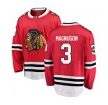 Chicago Blackhawks #3 Keith Magnuson Fanatics Branded Red Home Breakaway NHL Jersey