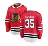 Chicago Blackhawks #35 Tony Esposito Fanatics Branded Red Home Breakaway NHL Jersey