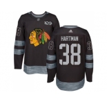 Chicago Blackhawks #38 Ryan Hartman Black 1917-2017 100th Anniversary Stitched NHL Jersey