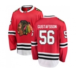 Chicago Blackhawks #56 Erik Gustafsson Fanatics Branded Red Home Breakaway NHL Jersey