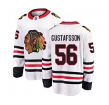 Chicago Blackhawks #56 Erik Gustafsson Fanatics Branded White Away Breakaway NHL Jersey