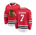 Chicago Blackhawks #7 Brent Seabrook Fanatics Branded Red Home Breakaway NHL Jersey