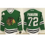 Chicago Blackhawks #72 Artemi Panarin Green Stitched NHL Jersey