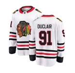 Chicago Blackhawks #91 Anthony Duclair Authentic White Away Fanatics Branded Breakaway NHL Jersey