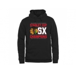 Chicago Blackhawks Black Rinkside Victor Pullover Hoodie