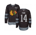Men's Adidas Chicago Blackhawks #14 Richard Panik Premier Black 1917-2017 100th Anniversary NHL Jersey