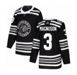 Men's Adidas Chicago Blackhawks #3 Keith Magnuson Authentic Black 2019 Winter Classic NHL Jersey