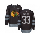 Men's Adidas Chicago Blackhawks #33 Scott Darling Authentic Black 1917-2017 100th Anniversary NHL Jersey