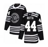 Men's Adidas Chicago Blackhawks #44 Jan Rutta Authentic Black 2019 Winter Classic NHL Jersey