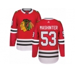 Men's Adidas Chicago Blackhawks #53 Brandon Mashinter Authentic Red Home NHL Jersey