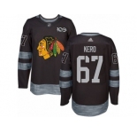 Men's Adidas Chicago Blackhawks #67 Tanner Kero Premier Black 1917-2017 100th Anniversary NHL Jersey
