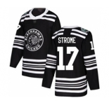 Men's Blackhawks #17 Dylan Strome Black 2019 Winter Classic Stitched Hockey Jersey