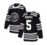 Men's Blackhawks #5 Connor Murphy Black 2019 Winter Classic Stitched Hockey Jersey