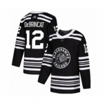Men's Chicago Blackhawks #12 Alex DeBrincat Authentic Black Alternate Hockey Jersey