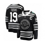 Men's Chicago Blackhawks #19 Jonathan Toews Black 2019 Winter Classic Fanatics Branded Breakaway NHL Jersey