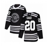 Men's Chicago Blackhawks #20 Brandon Saad Authentic Black Alternate Hockey Jersey