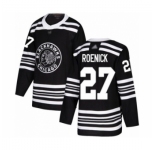 Men's Chicago Blackhawks #27 Jeremy Roenick Authentic Black Alternate Hockey Jersey