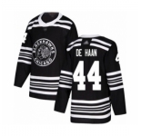 Men's Chicago Blackhawks #44 Calvin De Haan Authentic Black Alternate Hockey Jersey