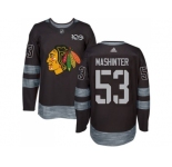 Men's Chicago Blackhawks #53 Brandon Mashinter Black 1917-2017 100th Anniversary Stitched NHL Jersey