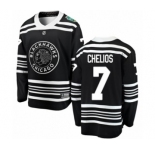 Men's Chicago Blackhawks #7 Chris Chelios Black 2019 Winter Classic Fanatics Branded Breakaway NHL Jersey