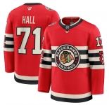 Men's Chicago Blackhawks #71 Taylor Hall Red 2024-25 Winter Classic Stitched Hockey Jersey