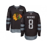 Men's Chicago Blackhawks #8 Bill Mosienko Black 1917-2017 100th Anniversary Stitched NHL Jersey