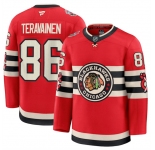 Men's Chicago Blackhawks #86 Teuvo Teravainen Red 2024-25 Winter Classic Stitched Hockey Jersey