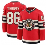 Men's Chicago Blackhawks #86 Teuvo Teravainen Red 2024-25 Winter Classic Stitched Hockey Jersey