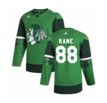 Men's Chicago Blackhawks #88 Patrick Kane 2020 St. Patrick's Day Stitched Hockey Jersey Green