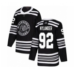 Men's Chicago Blackhawks #92 Alexander Nylander Authentic Black Alternate Hockey Jersey
