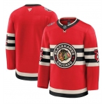 Men's Chicago Blackhawks Blank Red 2024-25 Winter Classic Stitched Hockey Jersey