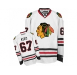 Men's Reebok Chicago Blackhawks #67 Tanner Kero Authentic White Away NHL Jersey