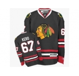 Men's Reebok Chicago Blackhawks #67 Tanner Kero Premier Black Third NHL Jersey